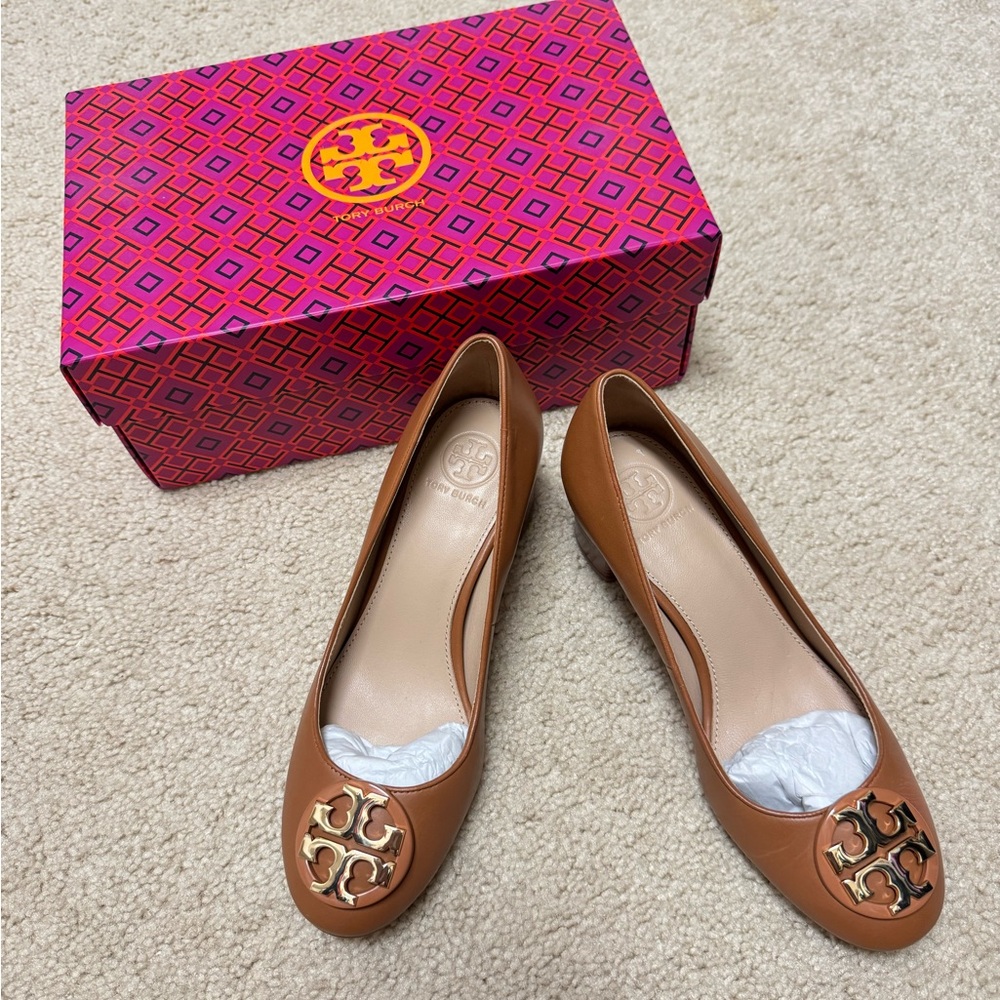 Tory Burch Tan Leather Pump US 5.5